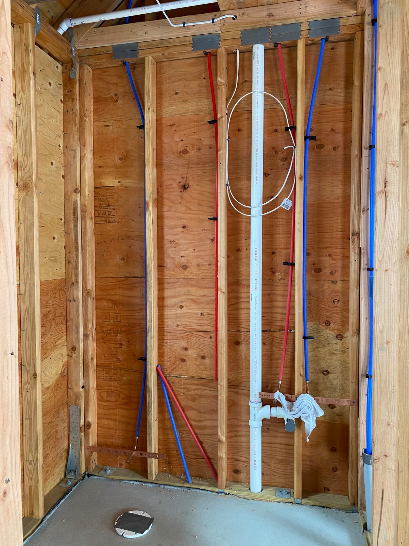 New construction plumbing